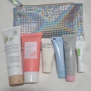 Facial products from Ipsy and Single Swag